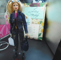 15 INCH ELLE BLONDE DOLL BY JAKKS PACIFIC, BEADED JEANS, BOOTS, HANDBAG